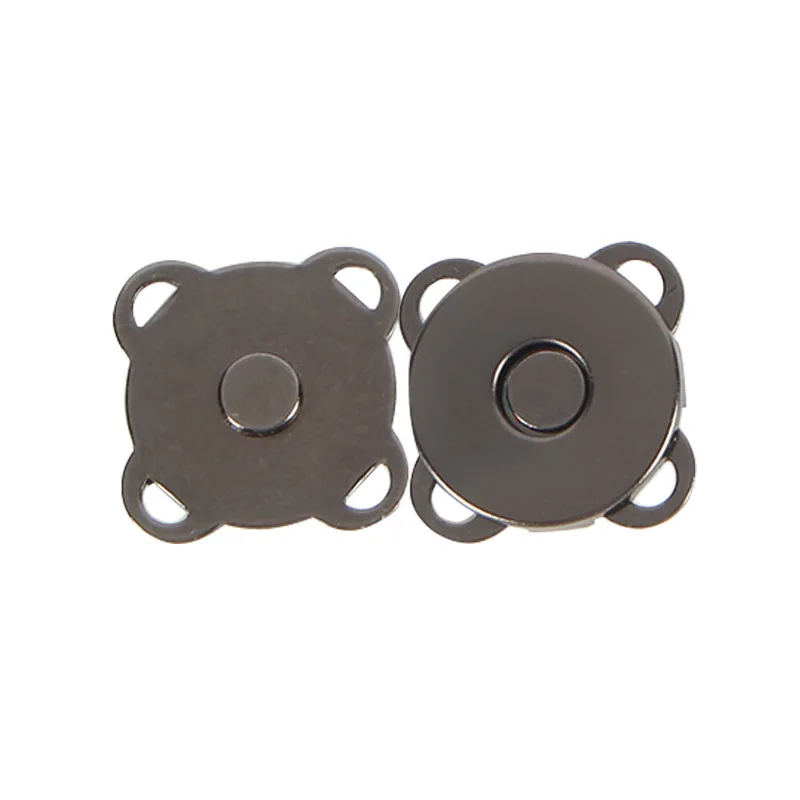 Strong 14MM Plum Blossom Shape Snap Magnet Button for Bag In Gun Metal Color