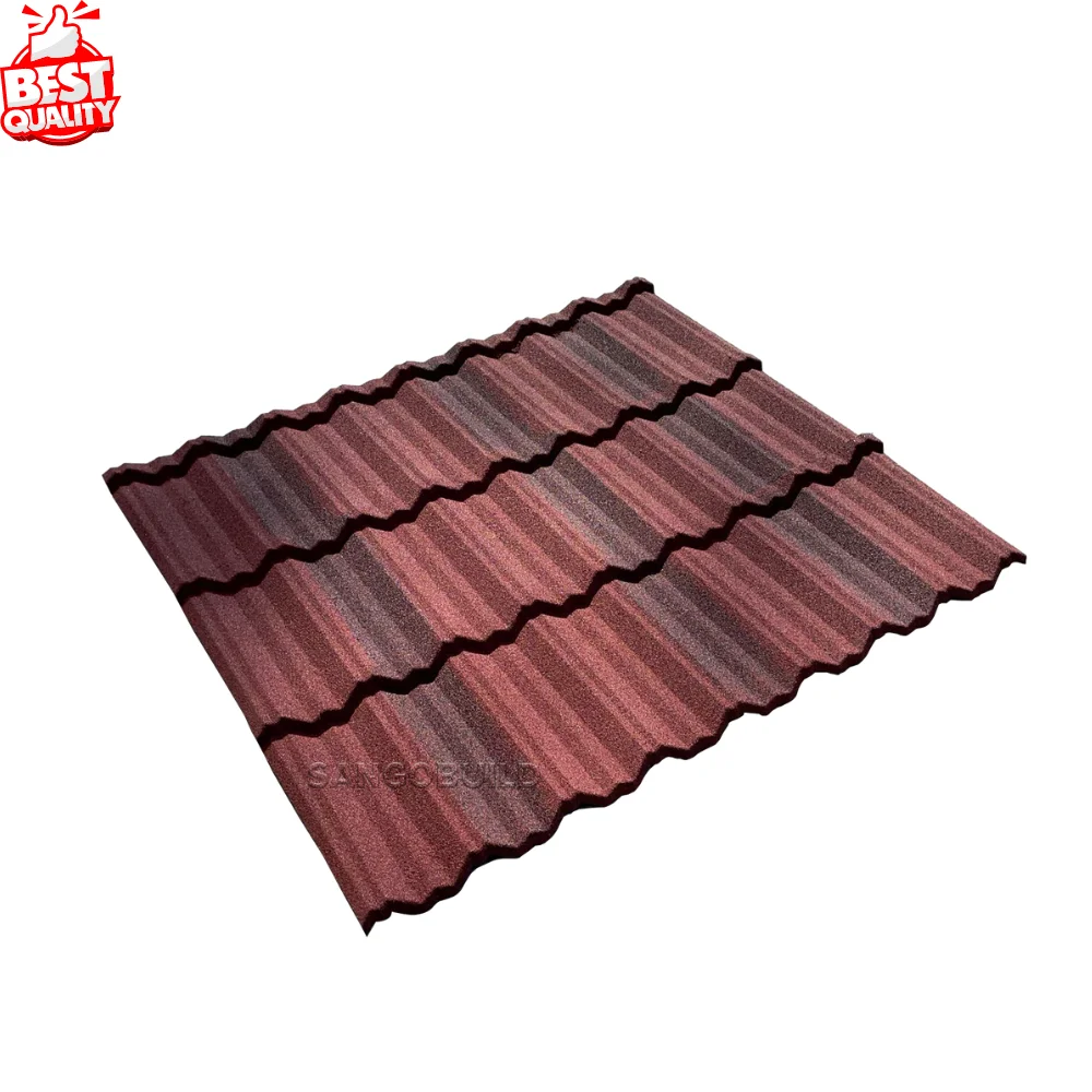 Waterproof Corrugated 50 years Durable Colorful Stone Coated Metal Roofing Tile Shingles Roof