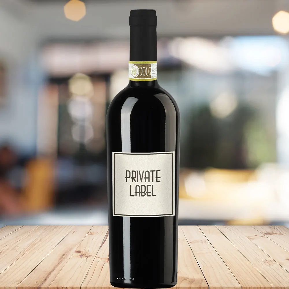 Barbera DOCG red wine personalized label corporate restaurant hotel gadget ideas Christmas gifts merchandising