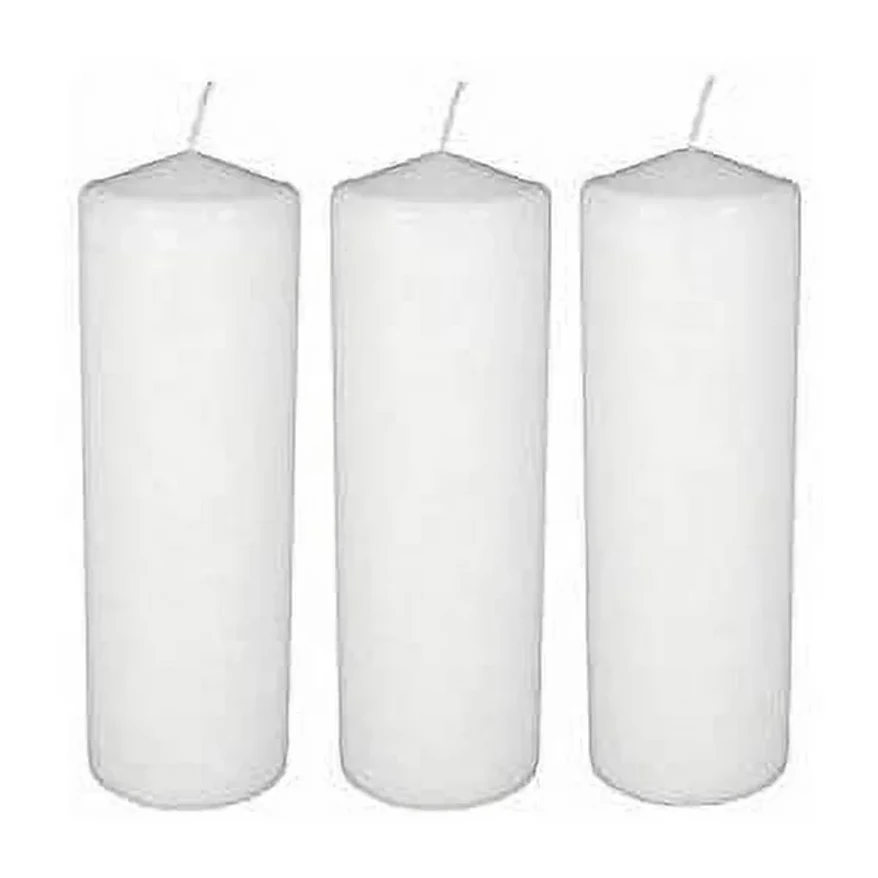 Premium European Daily Quality White Taper Candles for Wedding Party Paraffin in Bulk