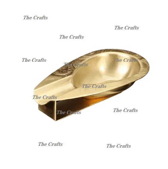 Superior Quality Smoking Accessories Ash Tray Tobacco Tray In Solid Brass Gold Color Handmade Tobacco Tray