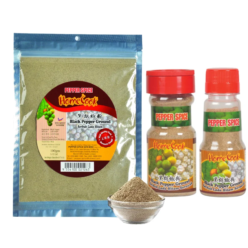 Premium Exporter Malaysia 100% Pure Ground Black Pepper 70g Low MOQ Price Mild Aroma Chicken Chop Seasonings Contact Supplier