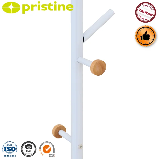 OEM wholesale MIT Taiwan household furniture manufacturer home storage entrance DIY tree shaped wooden standing coat rack