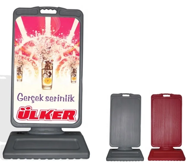 High Quality Plastic Stopper Swing Big Size Traffic Cone Plastic A Pano Advertising Plastic Pano Sidewalk Sign