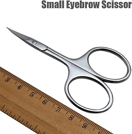 Customized Eyebrow Trimming Scissor for Eyebrows Shaping Stainless Steel Manicure Scissors with different colors
