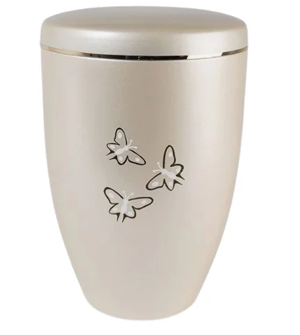 Popular Design Customized Color Funeral Urn Hand Painted Metal Cremation Urn & Keepsake For Human Adult Ashes