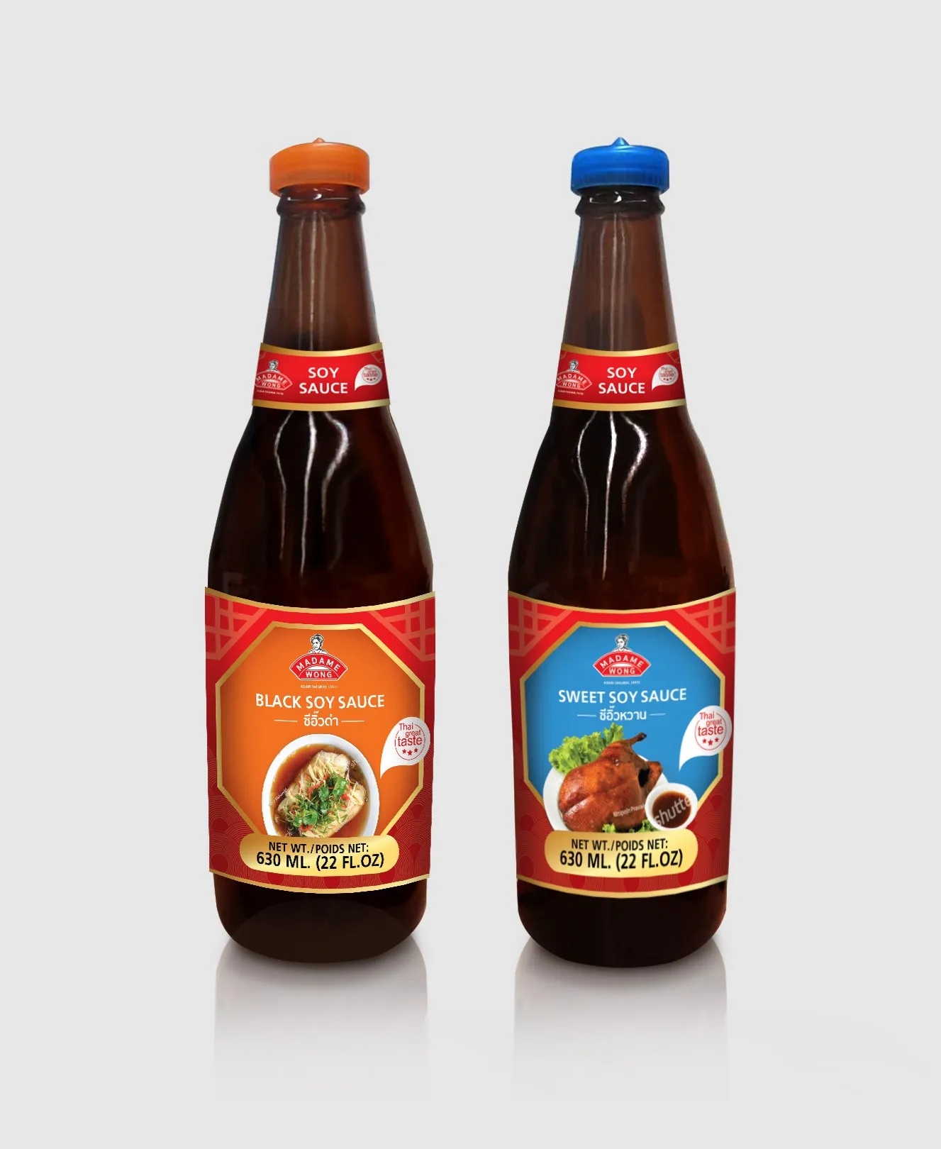 BLACK SOY SAUCE - SWEET SOY SAUCE 630ml MADAME WONG