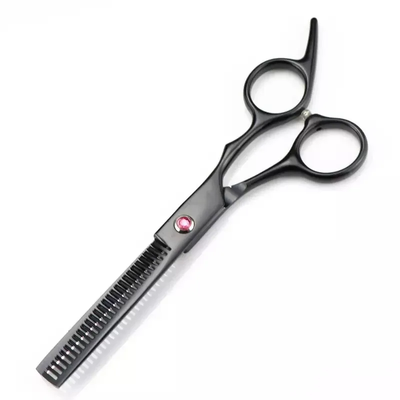 6.0 inch black New Professional Hairdressers Hair Scissors Japan 440C Barber Big Cutting Scissors Thinning Shears Hair Clipper