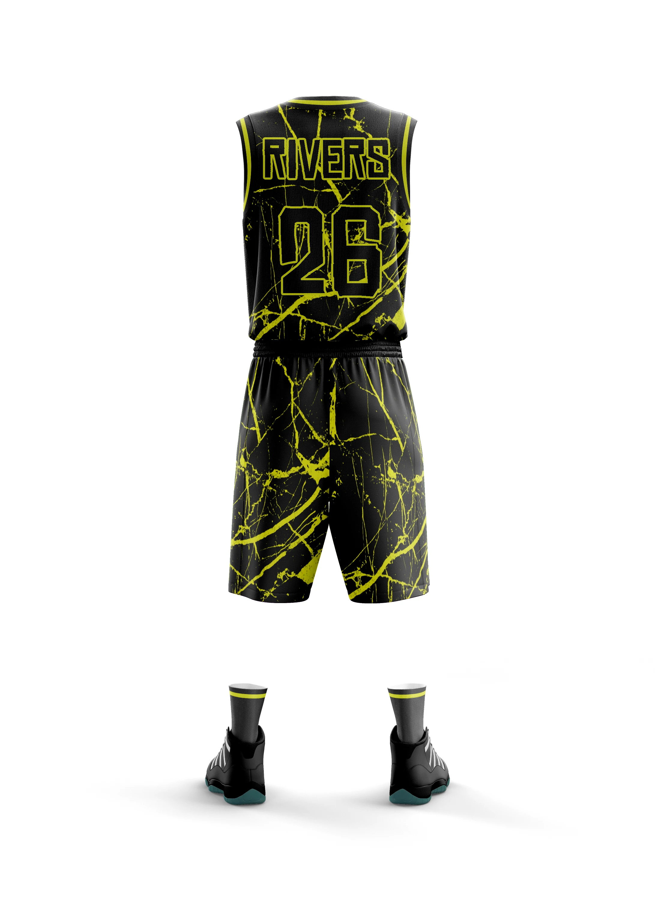 Custom Name Number Kids & Adult College Basketball Jerseys USA Reversible basketball jersey basketball Uniforms Set