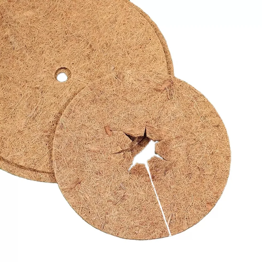 COCO COIR MULCH MATS / COCONUT COIR FIBER WEE D CONTROL MULCHING TREE RING PROTECTOR MATS