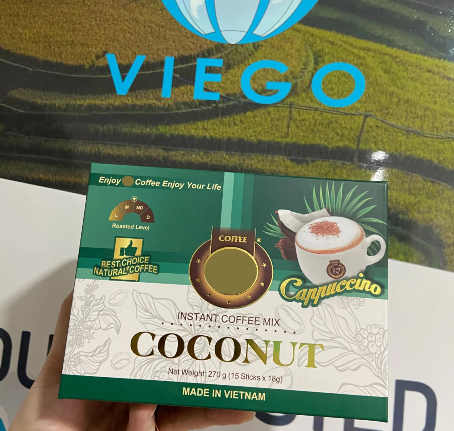 Coconut Instant Coffee Mix 270g | Vietnam Top High Quality Instant Coffee | Wholesale Price