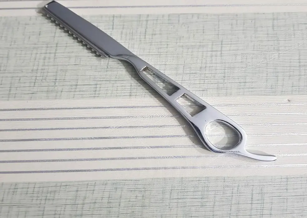 Professional Stainless Steel Barber Razor Blade for Women Hair Cutting Thinning Knife Salon Tools for Face Shaving