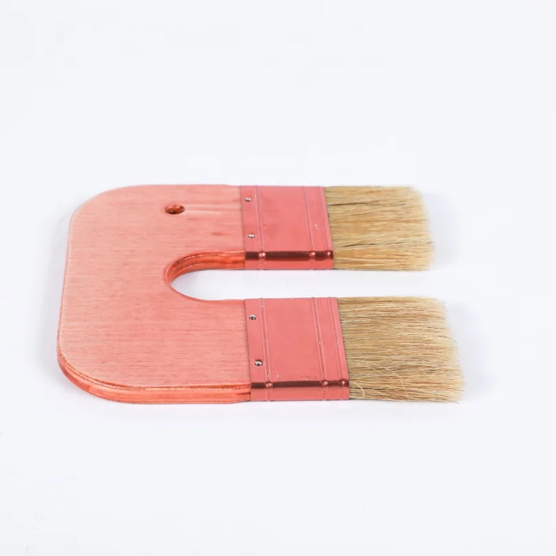 Decoration paint tools artist set professional paint roller brushes wooden double side pure bristle wall paint brush