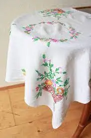 Easy Care Washable Versatile Protective Fabric Eco Friendly Durable 100% Cotton Table Cloth Dining Party Kitchen High Quality