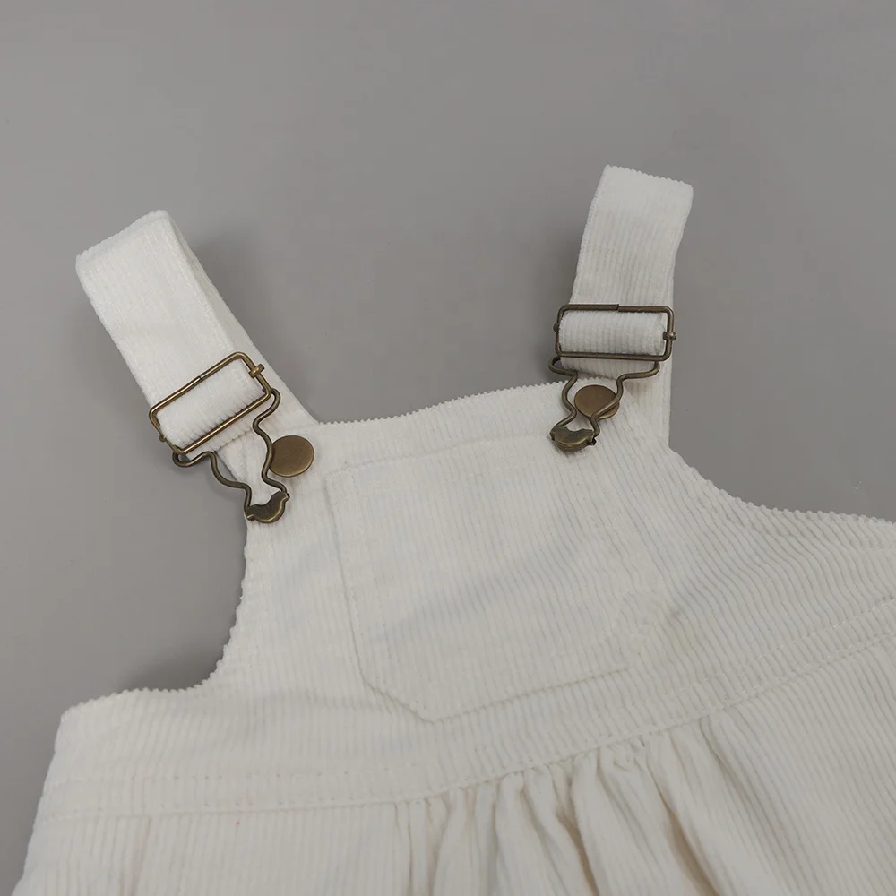 Kids Corduroy Overalls Suspenders Unisex Baby Bibs Cotton Romper With Pocket Playsuits Bodysuits Short Jumpsuit Strap Child
