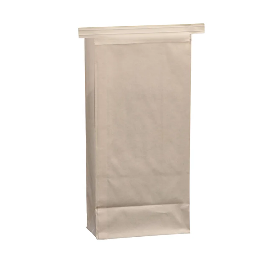 OEM wholesale  customized disposable big tin tie small tin tie square bottom vomit white paper bag from China