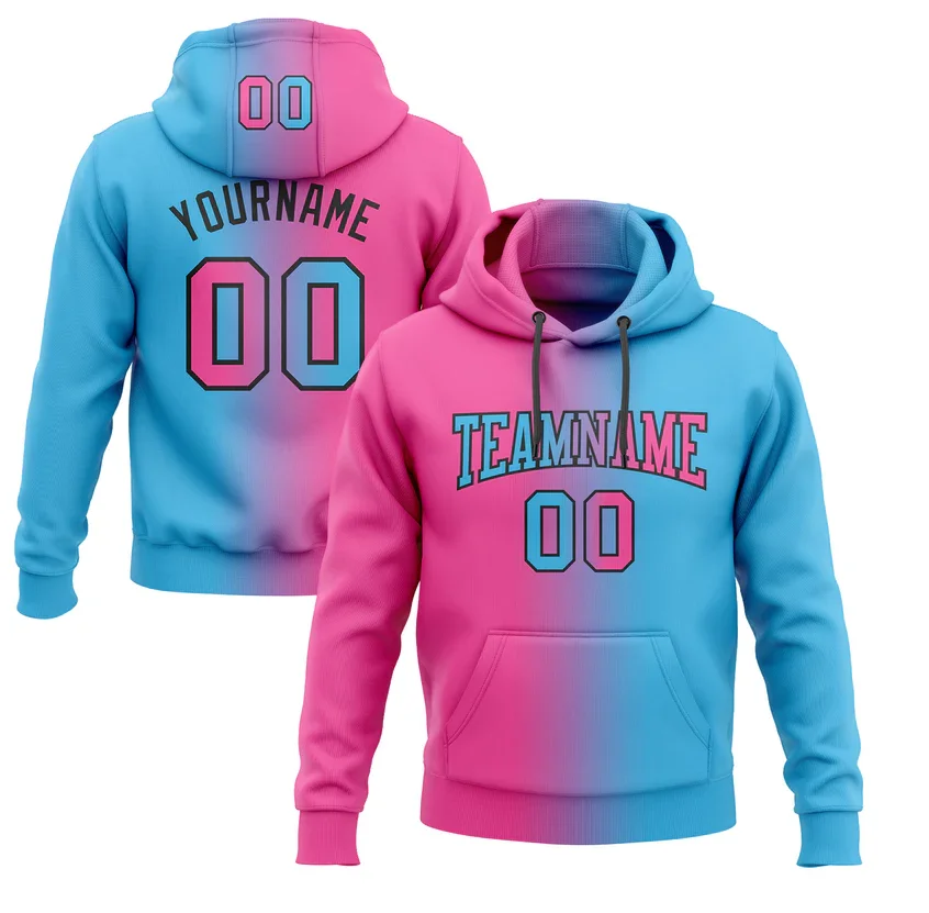 Team Name Hoodies Street Wear Men Hoodies CUSTOM STITCHED FADE FASHION SPORTS PULLOVER SWEATSHIRT HOODIE