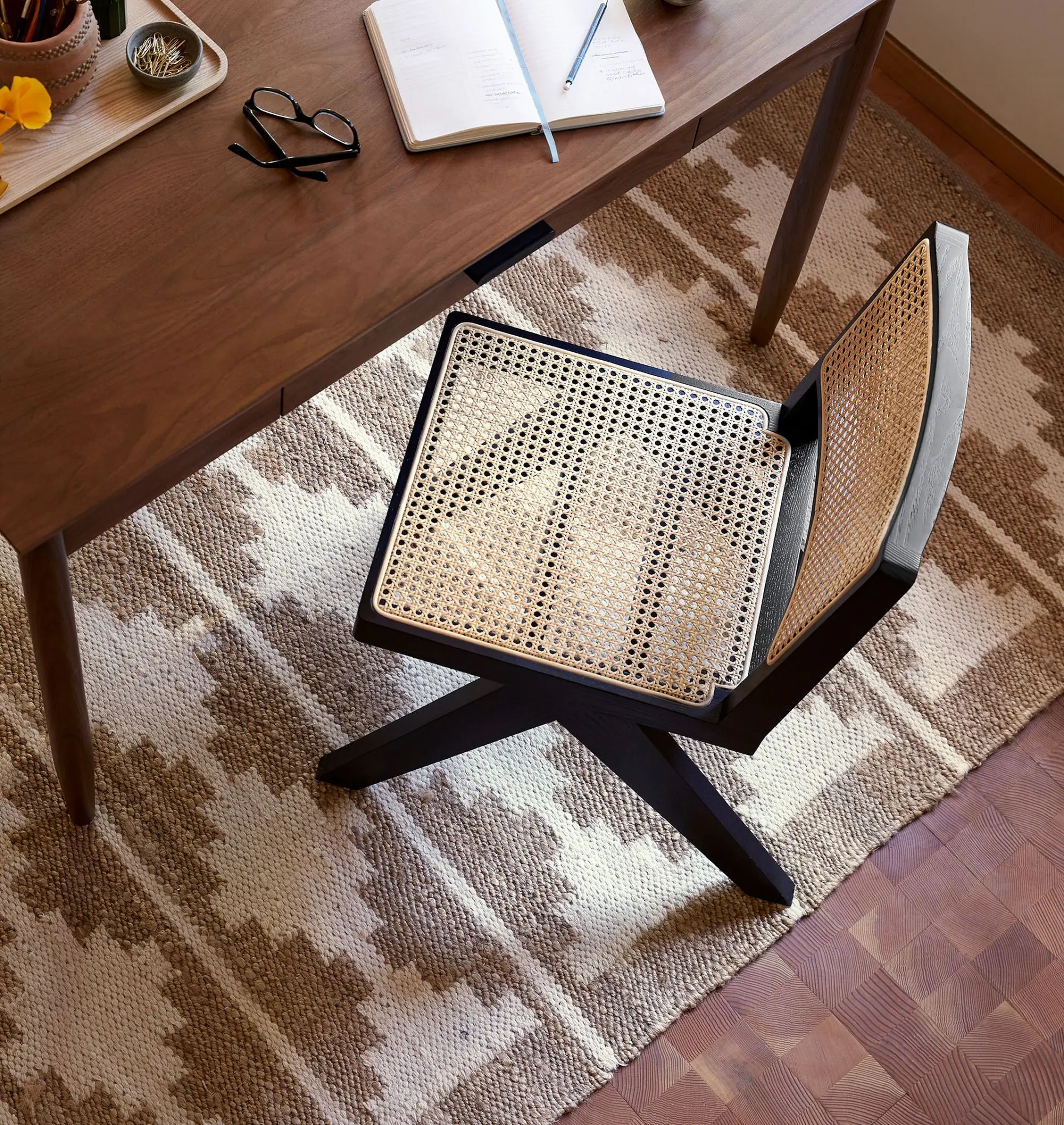 100% Premium Danish Mid century  Shaw Walnut Desk With rich Wooden Grain Texture