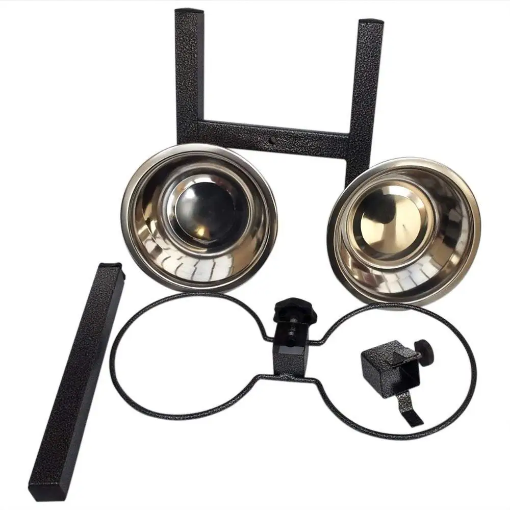 Premium Quality Sale Adjustable Elevated Pet Feeder Raised Dog Dish With Double Stainless Steel Bowls Medium and Large Dogs