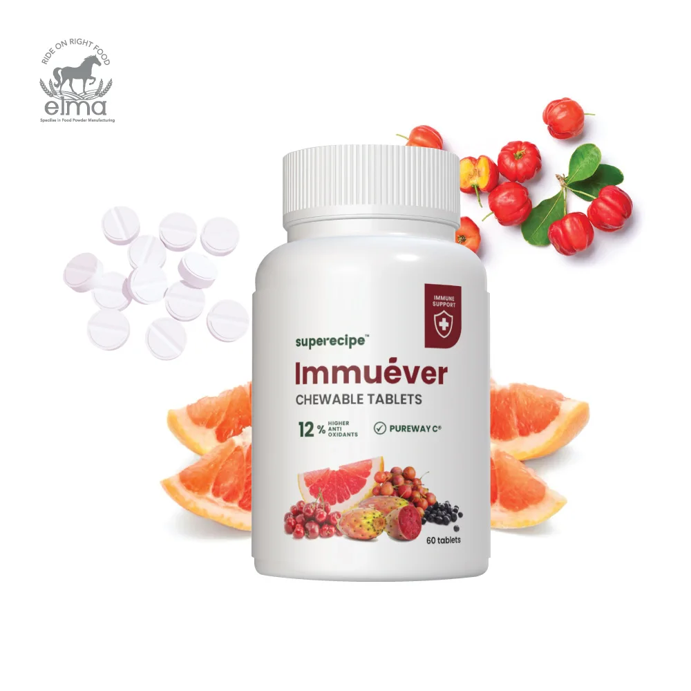 Immunity Booster Chewable Tablet with Vitamin C and Acerola Cherry Extract anti age vitamin Immunity Enhancer Health Supplement