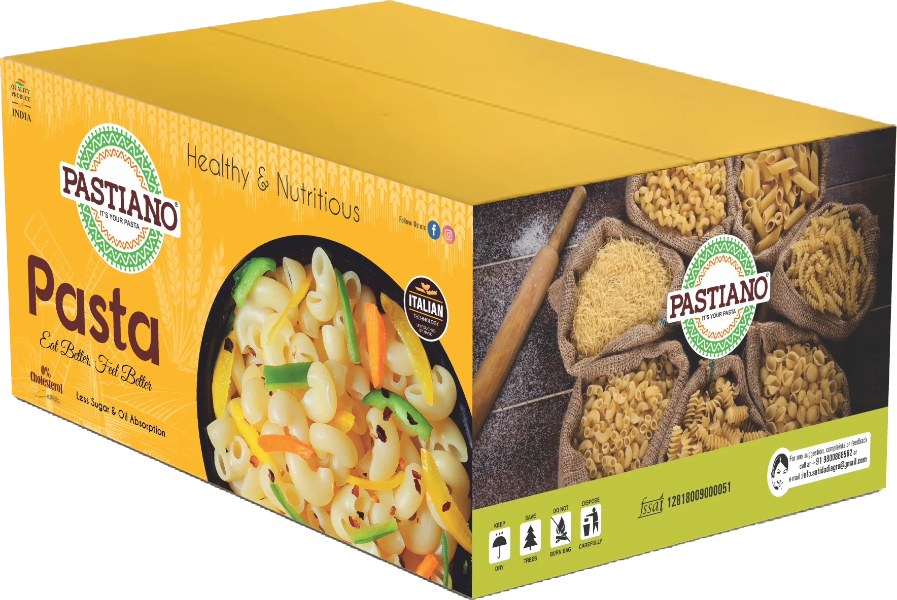 Макароны из обычной пшеничной капусты итальянская паста премиального качества и со вкусом-90 г цепочка для упаковки Лидер продаж