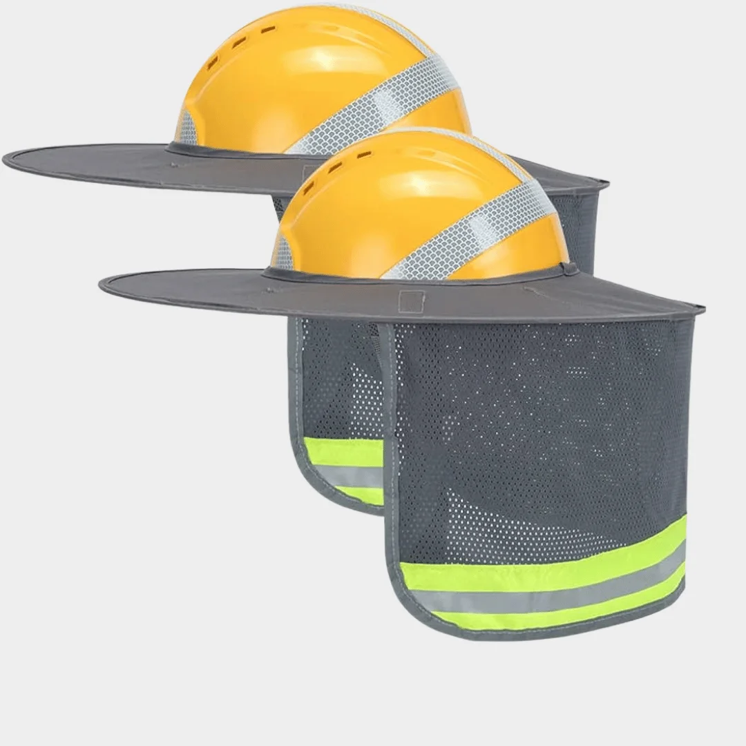 Этот защитный шлем необходим для защиты рабочих на строительных площадках и открытом воздухе