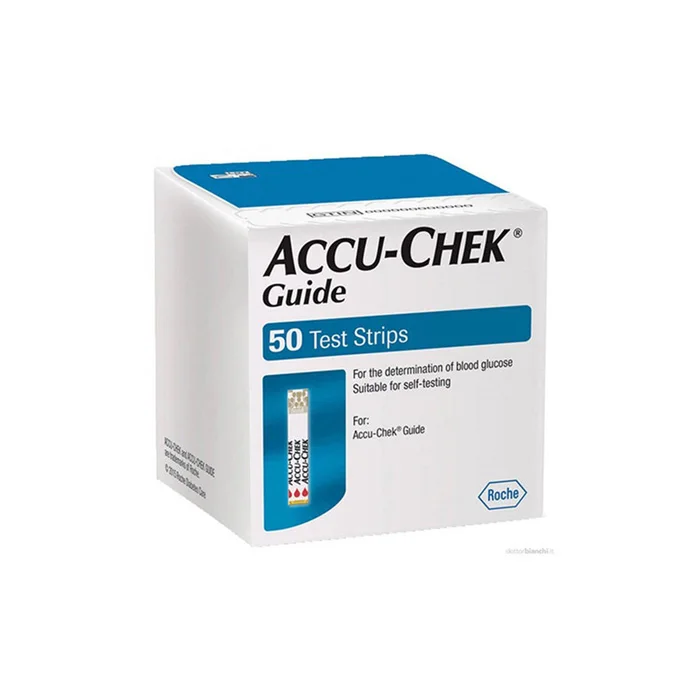 Accu Chek Guide Blood Glucose Test Strip Home Glucometer Test Strips