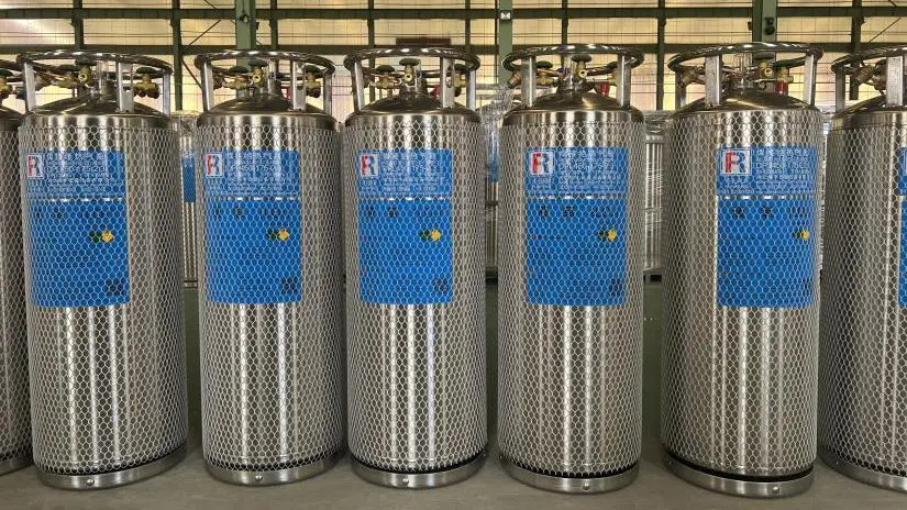 liquid oxygen vessel cryogenic cylinder dewar cylinder 175L liquid nitrogen gas cylinder