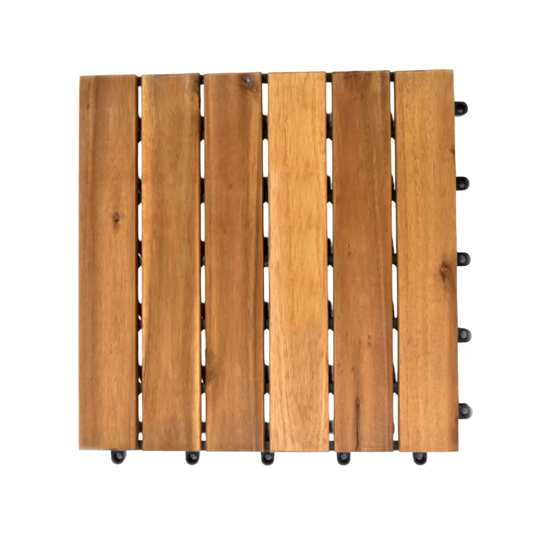Acacia wood Decking Tiles 300*300mm for interior exterior home decor garden decor terrace decor back yard