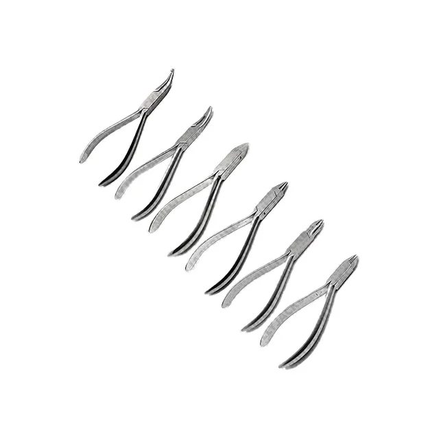 Dental Orthodontics Pliers Set of 6 Braces Wire Bending Stainless Steel Instruments