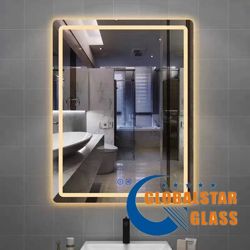 48 in. X 36 in. LED Lighted Single Frameless Bathroom Mirror