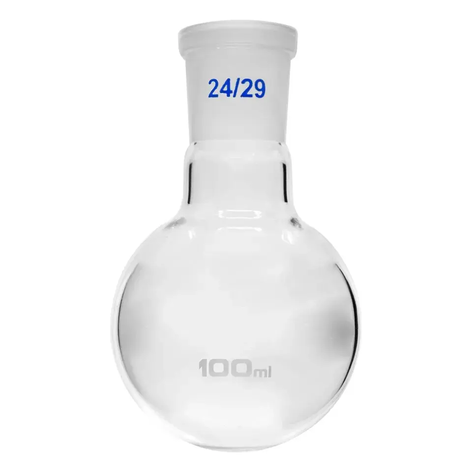 Round Bottom Flask Wide Neck With Joint high quality Lab Glassware borosilicate 3.3 glass Radical