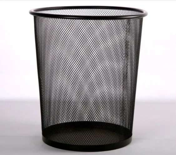 Black Net Antique Waste bin for kitchen usage and home and restaurant handmade product made of iron handicraft item very useful
