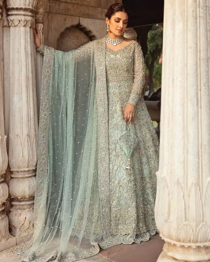 NIKKAH/BARAT/WALIMA WOMEN WEAR BRIDAL DRESSES NAKSHI DABKA WORK BEAUTIFUL DRESS FOR LADIES LOW MOQ DRESSES BY AA IMPEX