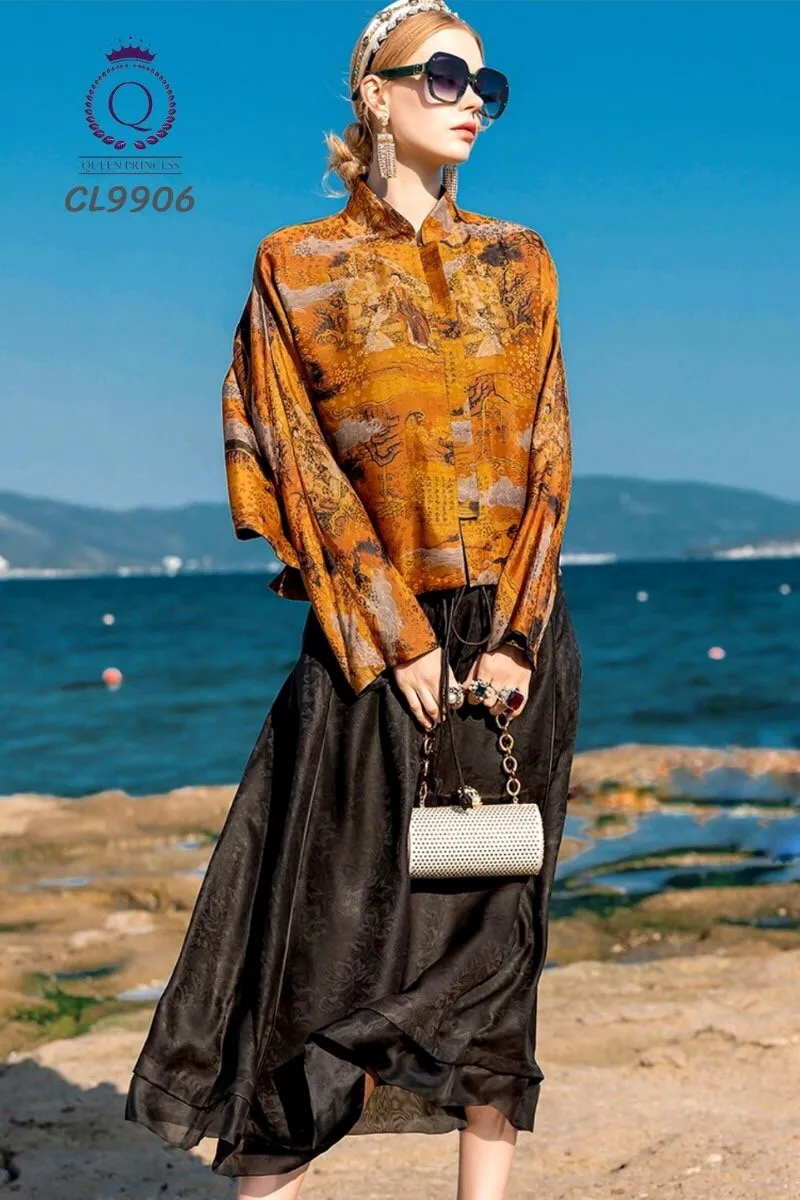 CMT, OEM, ODM New Trending Women Shirt in Silk With Italy Slyle For Europe and North America