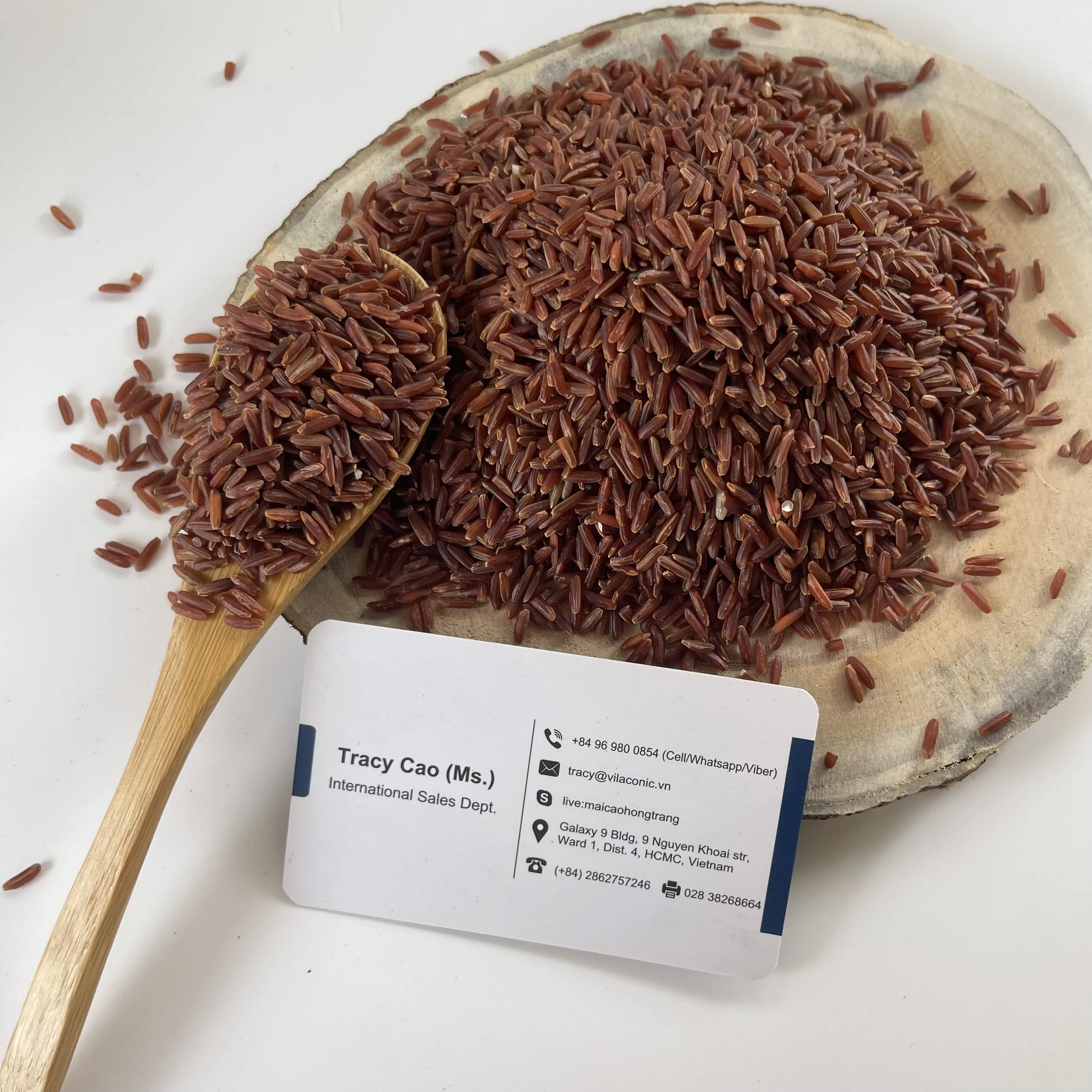Органический красный рис NON-GMO и без глютена для диабета