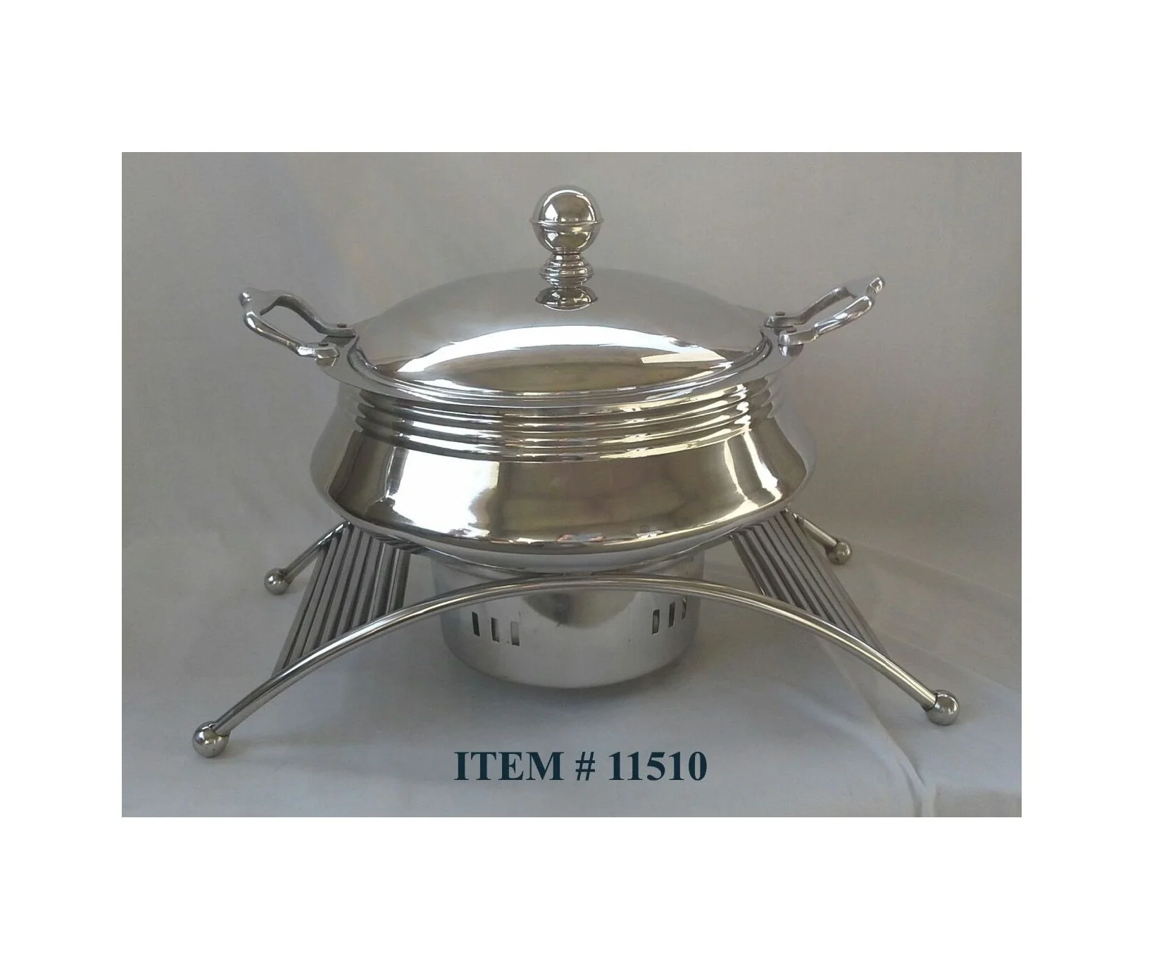 Top Quality Silver Plated Stand Silver Chafing Dish Wedding Service Catering Equipment Buffet Food Container Unique Style