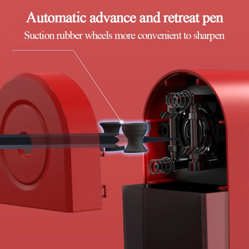 Tenwin 8029 элегантная стоячая ручка Регулируемая художественная точилка для карандашей простой в использовании школьные офисные канцелярские