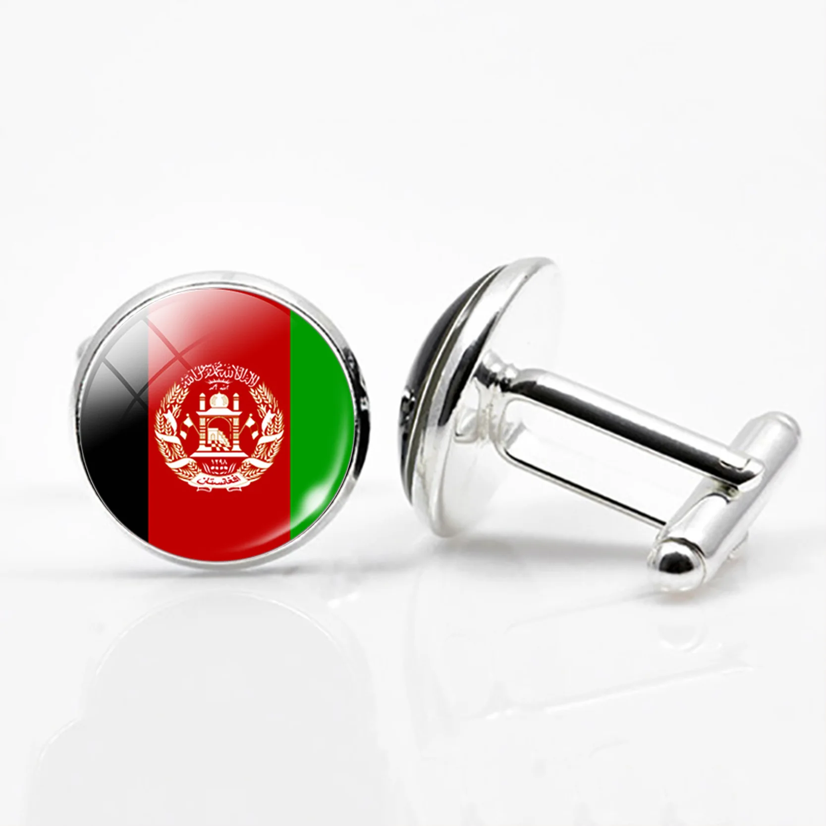 Customizable Country Flag Cufflinks High Quality Permata Alloy Shirts Accessories Cufflink for Men