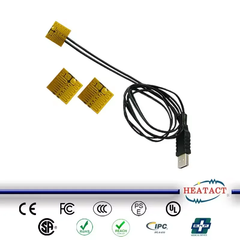Flexible Transparent Film Heater with Adjustable Thermostat Heating Element