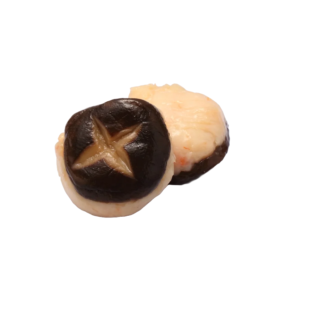 OEM HACCP Instant food Old people product Frozen MUSHROOM COVERED WITH SHRIMP SURIMI PASTE Vietnam factory Vacuum pack 500g