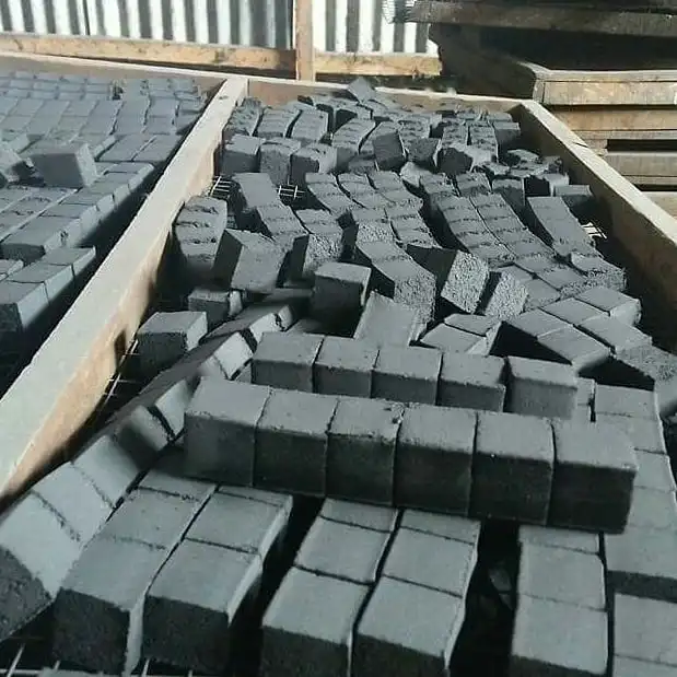 Cube Briquette For Shisha Hookah Best Quality White Ash Strong Coal Made 100% Pure Coconut Shell Charcoal From Indonesia