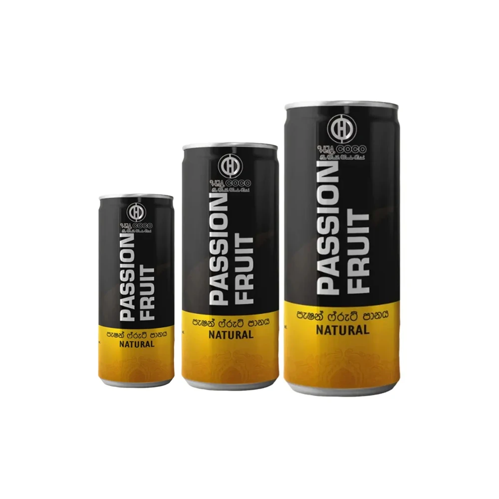 Natural Sparkling Passion Fruit Juice 250ml Can Beverage Soft Drinks Fresh Passion Fruit - Hela Real Passion Fruit Juice