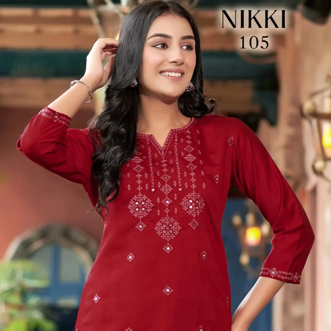 Trendy Indian Short Top of Premium Quality with Different Colors for Daily & Casual Wear