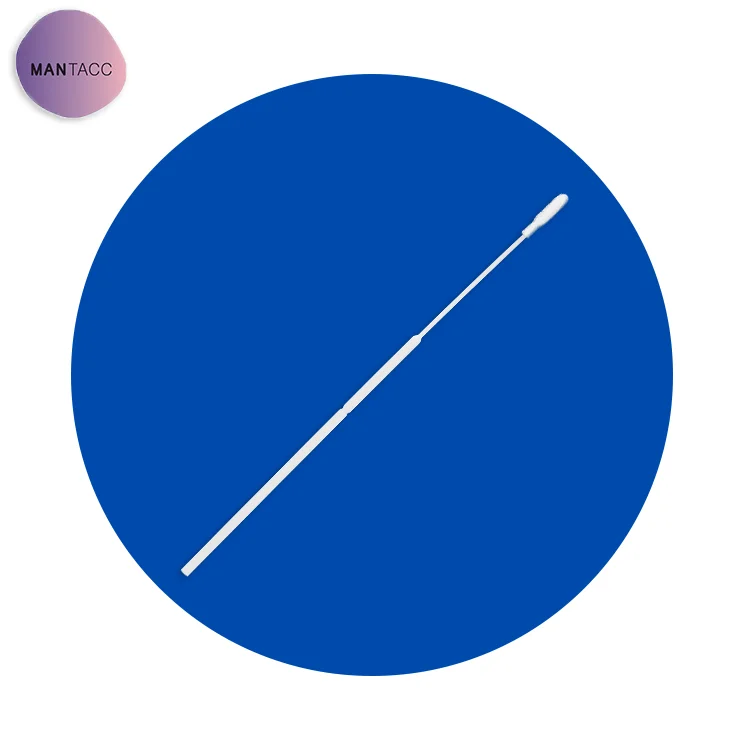 POCT Respiratory Disease Detection POM Rod Polyurethane Sponge Tip Length 153MM Breakpoint 78MM Disposable Sample Sampling Swab