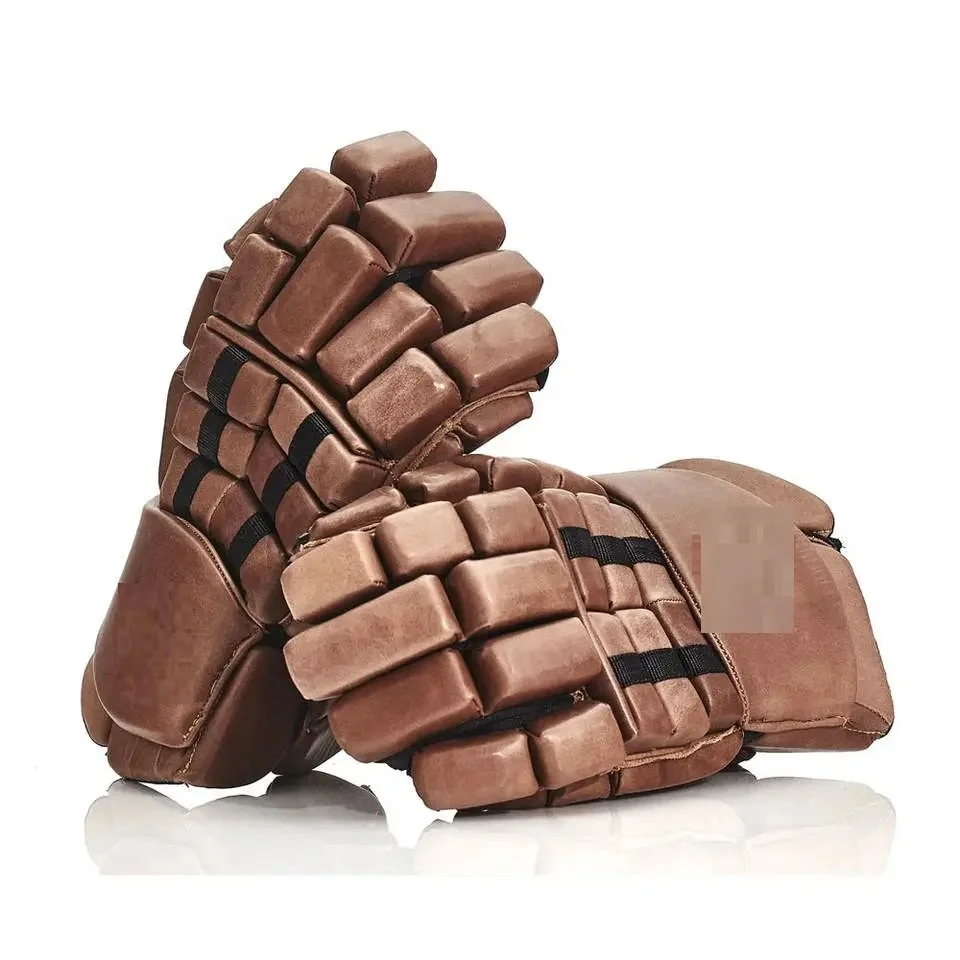 High Quality Customized Logo And Color Ice Hockey Lacrosse Gloves Hockey Accessories Full Finger Lacrosse Gloves