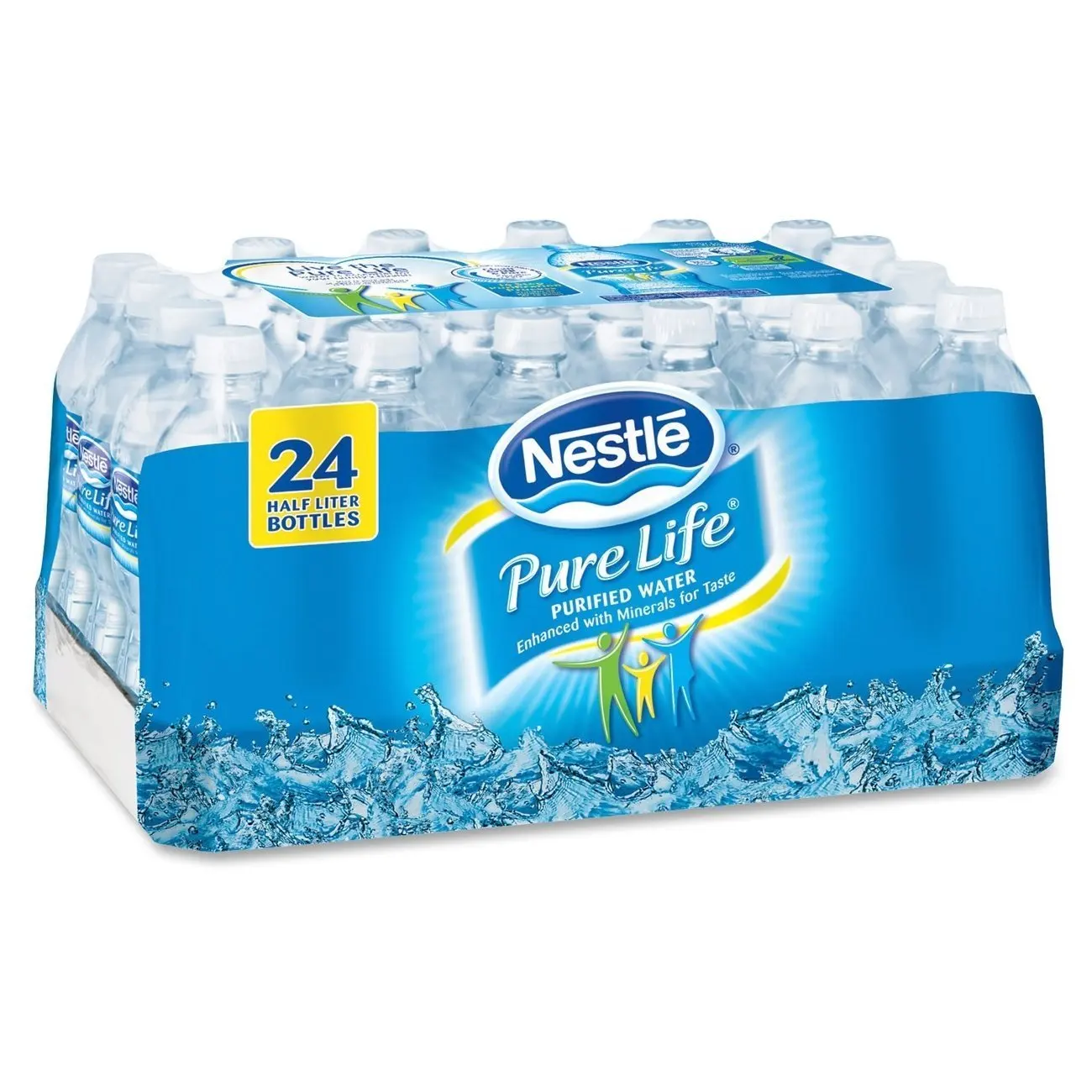 Pure Life Purified Water, 16.9 Fl Oz, Plastic Bottled Water (32 Pack)