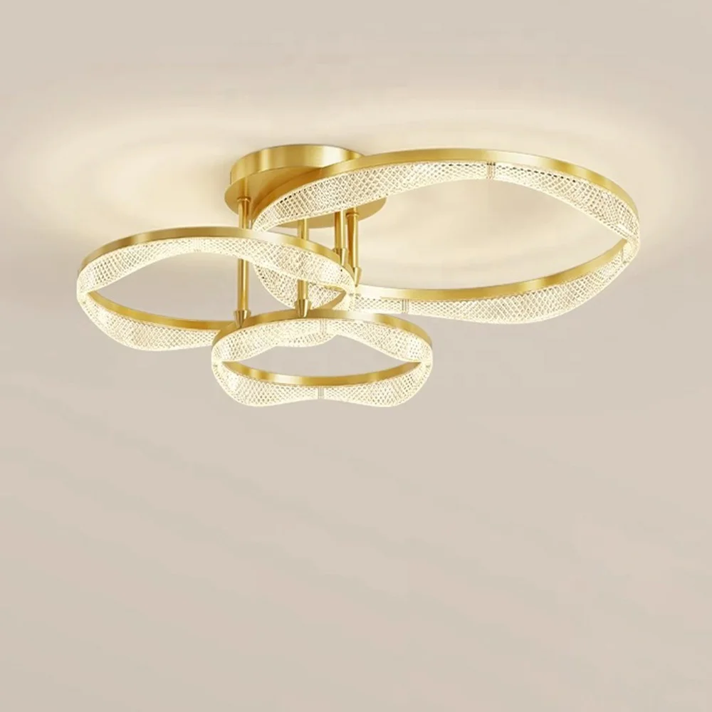 light ceiling indoor decoration bedroom living room villa acrylic aluminum modern led ceiling lamp