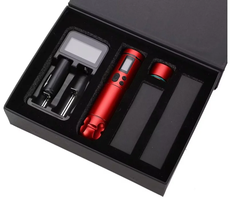 Factory hotsale wireless battery tattoo pen rotary tattoo machine with RCA  for tattoo artist OEM