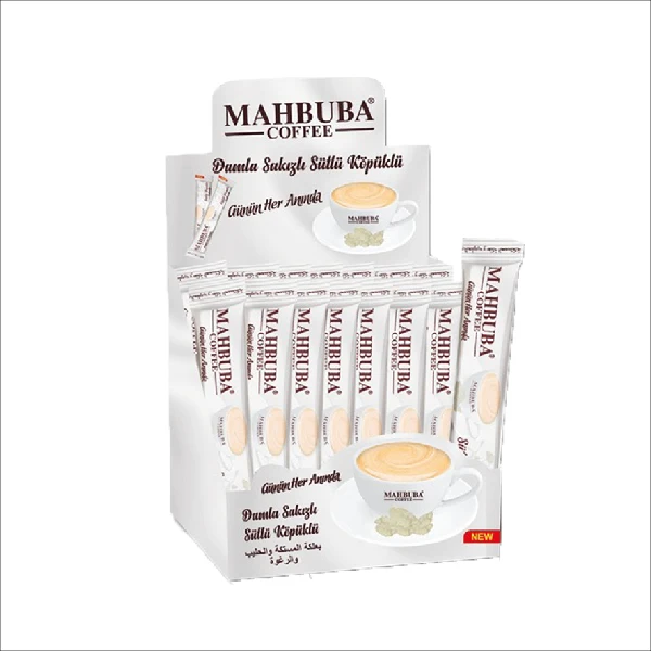 Gummy Drop Milky Foamed MAHBUBA Instant Coffee 17.5g Manufacturer From Turkey High Quality Hot Drink
